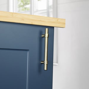 Set Of 2 Smooth T Bar Cabinet Handles