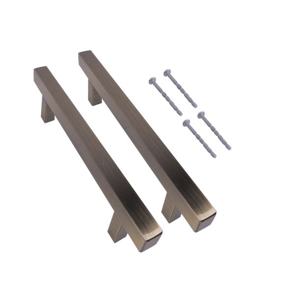 Photo 4 of Set Of 2 Square T Bar Cabinet Handles Photo 4 of Set Of 2 Square T Bar Cabinet Handles