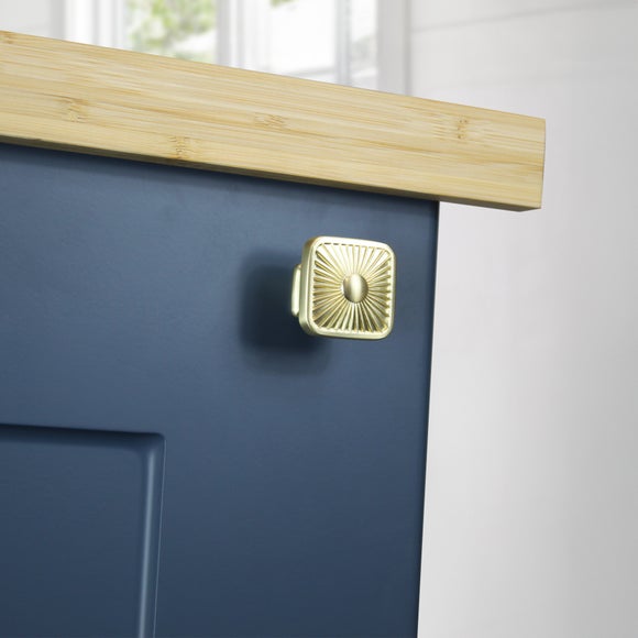 View Set Of 2 Modern Chic Ribbed Square Cupboard Door Knobs View Set Of 2 Modern Chic Ribbed Square Cupboard Door Knobs