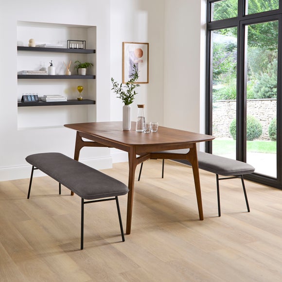 Barker Dining Bench Faux Leather