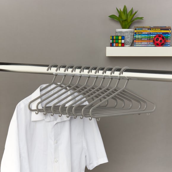 Set Of 10 Kids Plastic Hangers