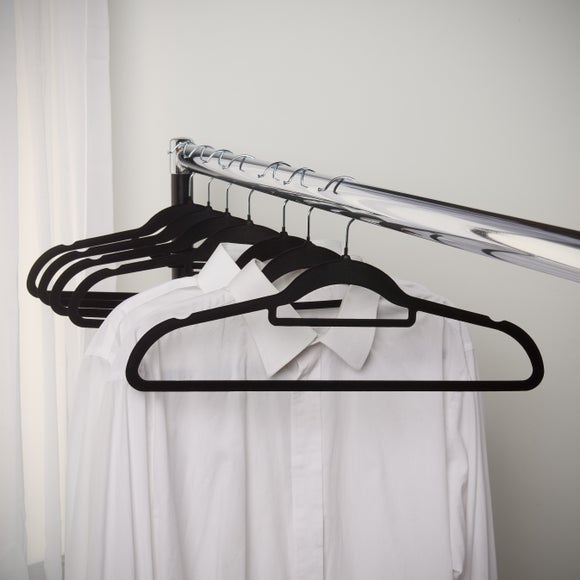Click to view product details and reviews for Set Of 10 Flocked Hangers. Click to view product details and reviews for Set Of 10 Flocked Hangers.
