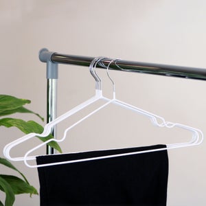 Set Of 5 Coated Wire Hangers