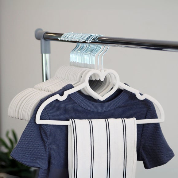 Click to view product details and reviews for Set Of 25 Kids Flocked Heart Shaped Hangers. Click to view product details and reviews for Set Of 25 Kids Flocked Heart Shaped Hangers.