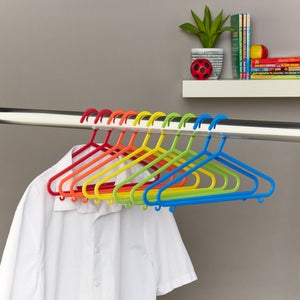 Set Of 10 Kids Plastic Hangers