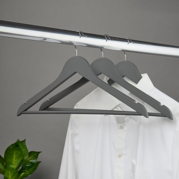 View Set Of 3 Soft Touch Hangers View Set Of 3 Soft Touch Hangers