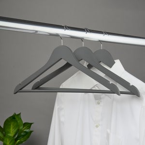Set Of 3 Soft Touch Hangers