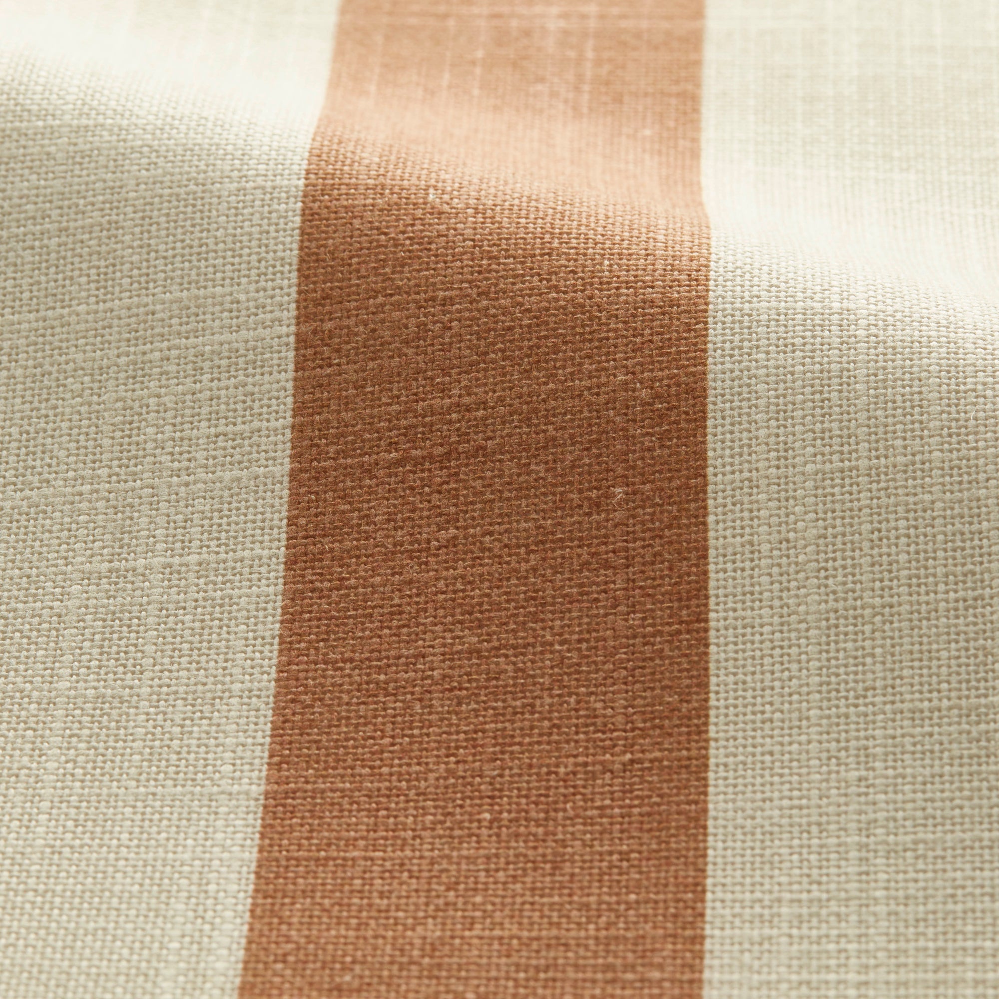 Elements Stripe Linen Look Made to Measure Fabric Sample Elements Stripe Butterscotch