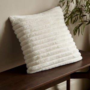Catherine Lansfield Cosy Ribbed Square Cushion