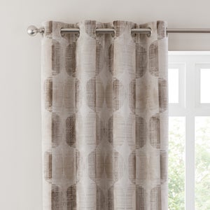 Orion Cut Velvet Eyelet Curtains
