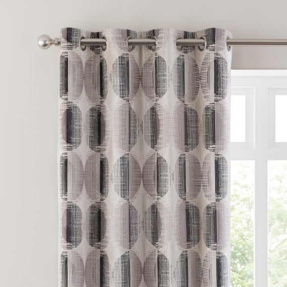 Orion Cut Velvet Eyelet Curtains