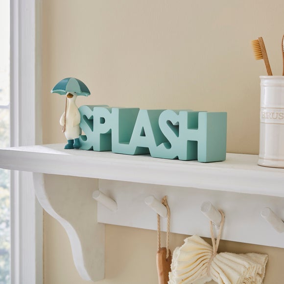 Darcy Duck Splash Ceramic Ornament