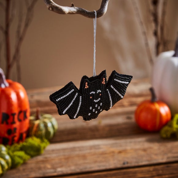 Click to view product details and reviews for Beaded Bat Hanging Decoration.