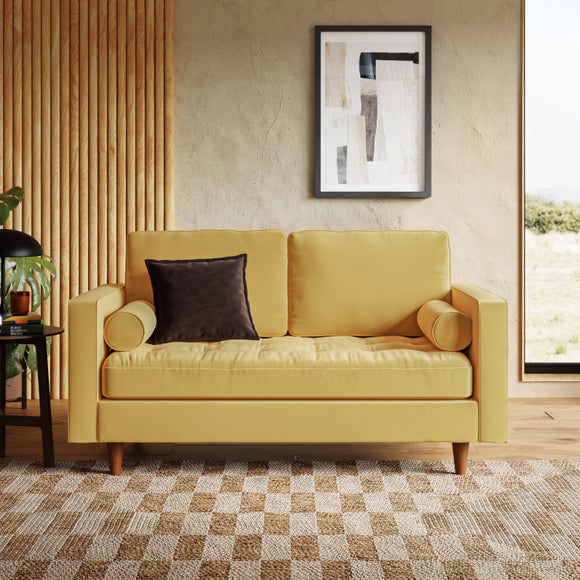 View Zoe Casual Sit Velvet 2 Seater Sofa View Zoe Casual Sit Velvet 2 Seater Sofa