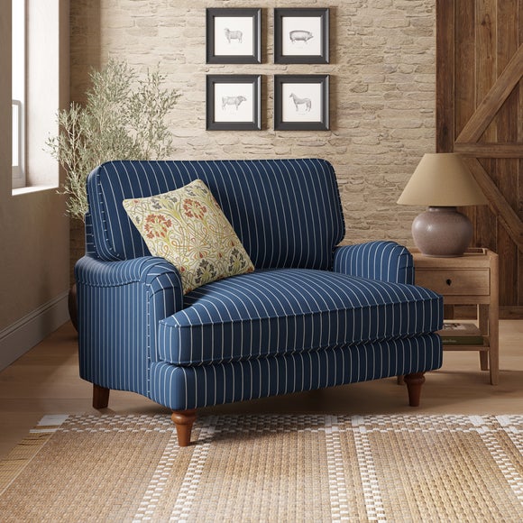 Beatrice Ii Woven Pinstripe Snuggle Chair