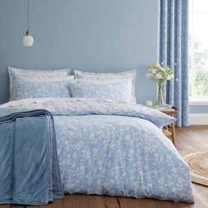 Bibury Floral 100 Cotton Duvet Cover & Pillowcase Set