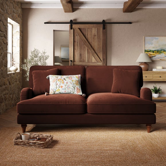 Beatrice Ii Velvet 3 Seater Sofa
