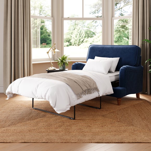 Beatrice Ii Matte Velvet Single Snuggle Sofa Bed