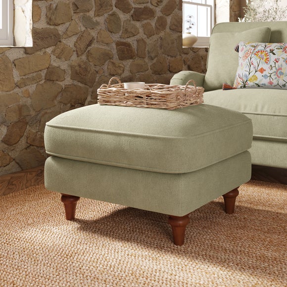Beatrice Ii Soft Tonal Chenille Footstool