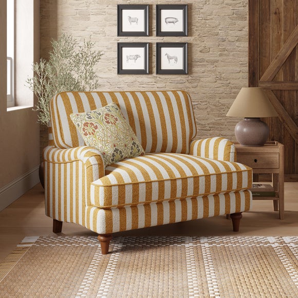 Click to view product details and reviews for Beatrice Ii Striped Boucle Snuggle Chair.