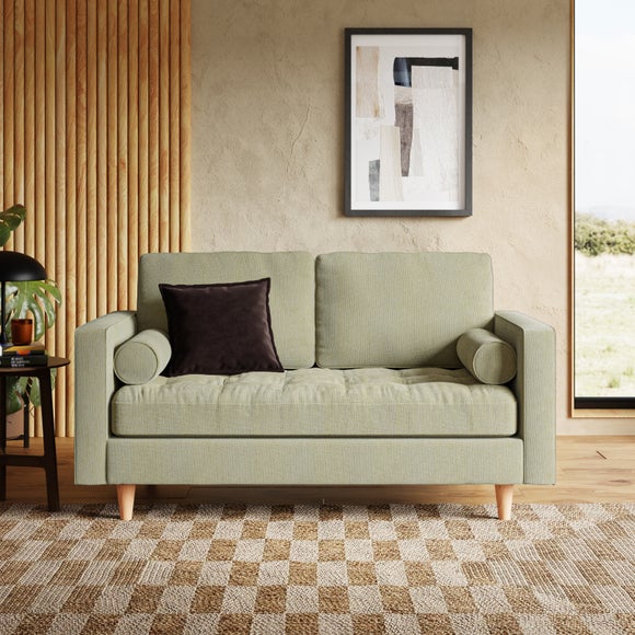 Zoe Casual Sit Soft Tonal Chenille 2 Seater Sofa