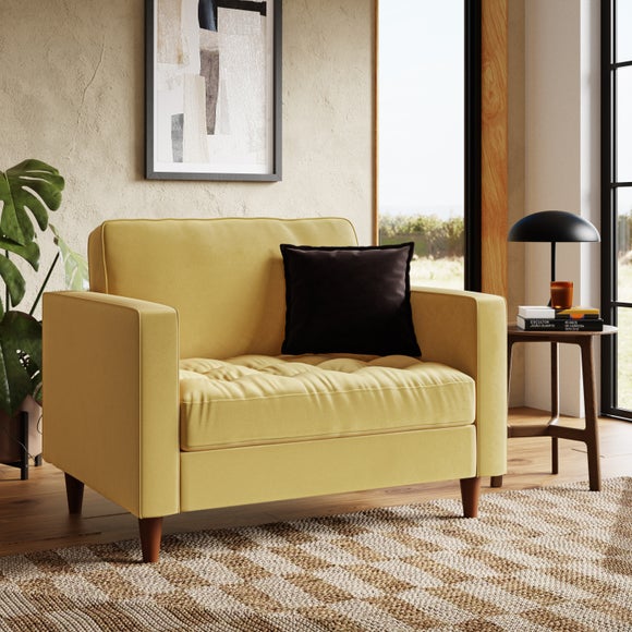 Zoe Casual Sit Velvet Snuggle Chair