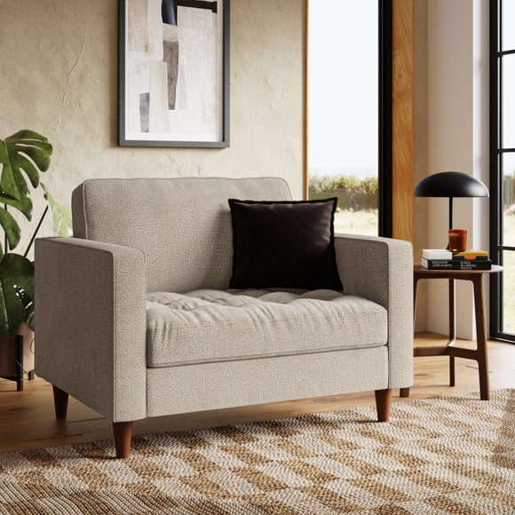 Zoe Casual Sit Multi Yarn Boucle Snuggle Chair