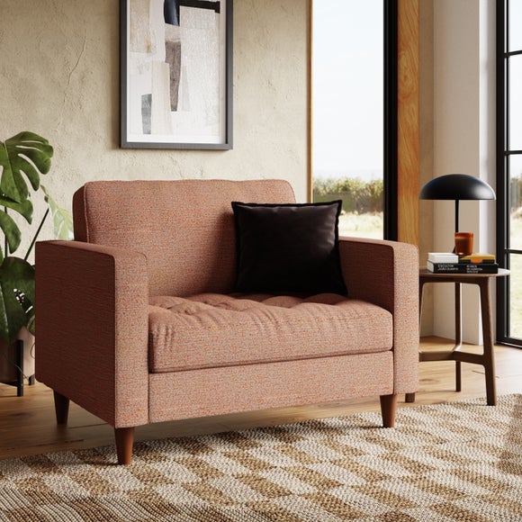 Zoe Casual Sit Multi Yarn Boucle Snuggle Chair