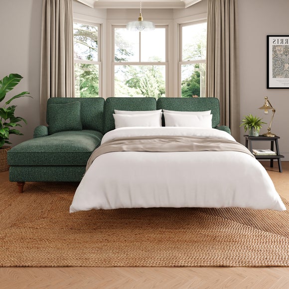 Beatrice II Blended Chenille 4 Seater Corner Storage Sofa Bed