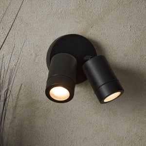 Brax Modern 2 Light Adjustable Wall Spotlight