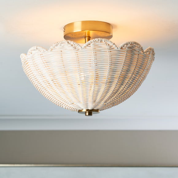 Amaria Uplighter Flush Ceiling Light