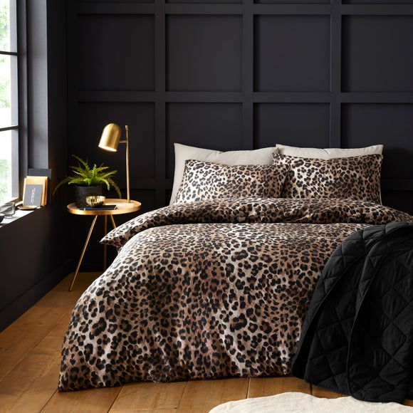 Animal Print Sateen Duvet Cover Pillowcase Set