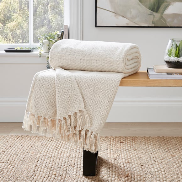 Aris Cotton Weave Throw Blanket 235cm X 235cm