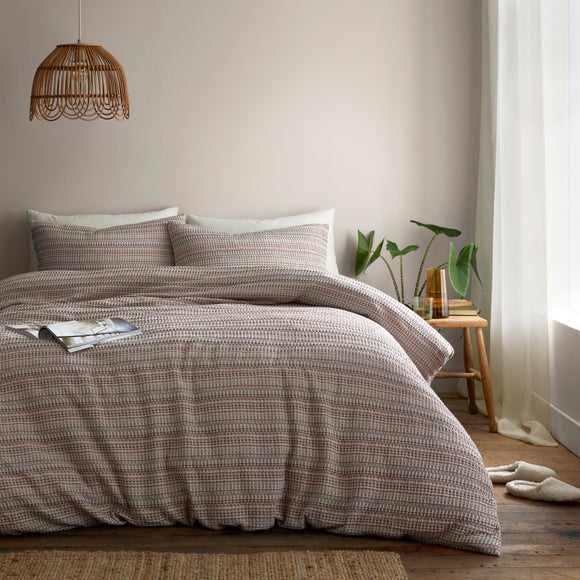 Rowan Yard Waffle 100 Cotton Duvet Cover Pillowcase Set
