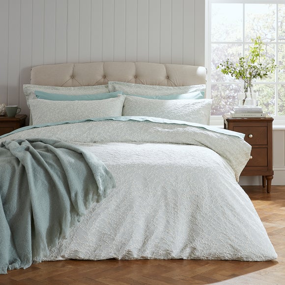Blossom Trail Jacquard Duvet Cover Pillowcase Set