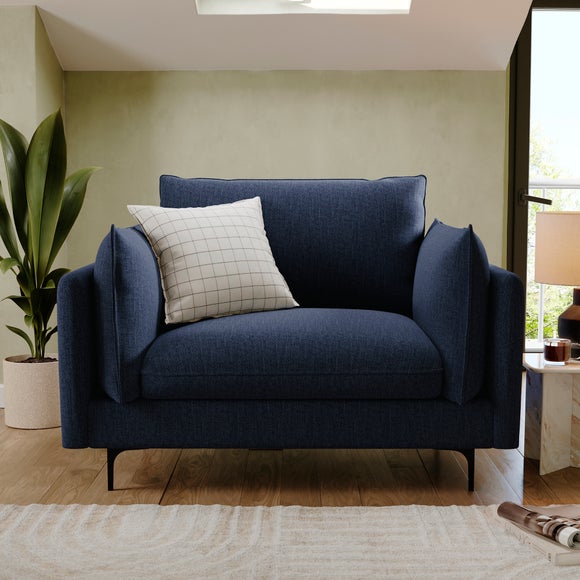Ruby Textured Chenille Snuggle Chair