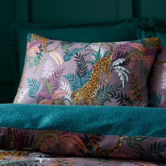 Photo 2 of Nala Jungle Sateen Duvet Cover & Pillowcase Set
