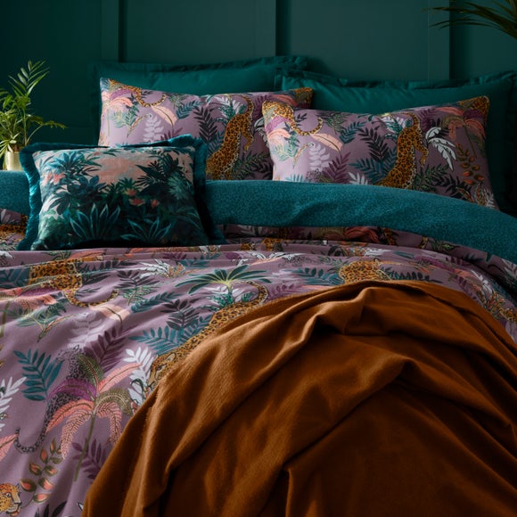 Photo 5 of Nala Jungle Sateen Duvet Cover & Pillowcase Set