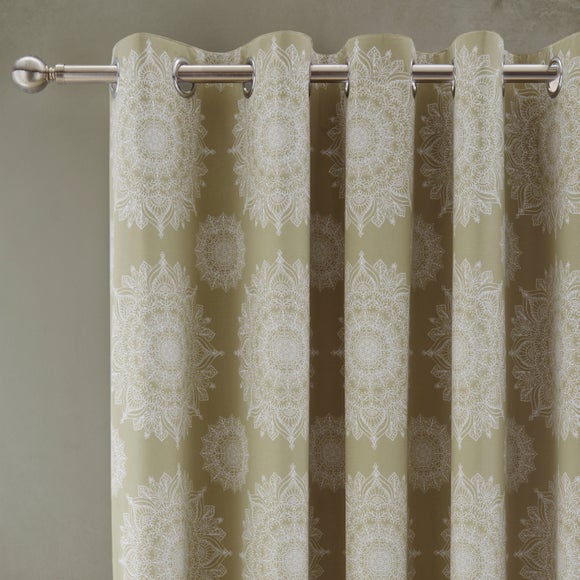 Zahara Mandala Blackout Eyelet Curtains