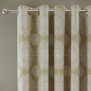 Zahara Mandala Blackout Eyelet Curtains