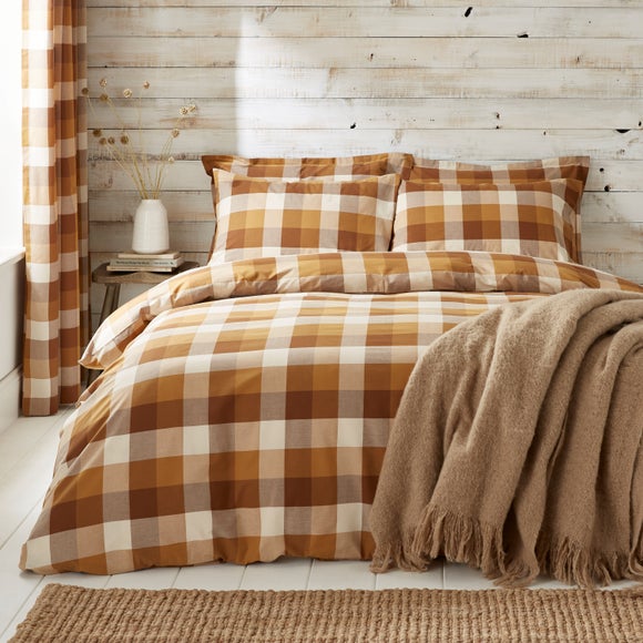 Aspen Woven Check Duvet Cover Pillowcase Set