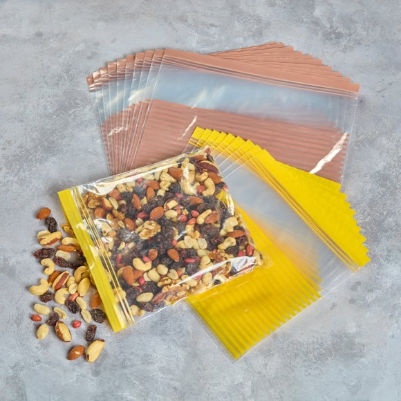 Click to view product details and reviews for Pack Of 20 Striped Zip Lock Bags.