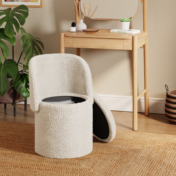 Sherpa Storage Footstool Chair