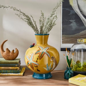 Leopard Ceramic Vase