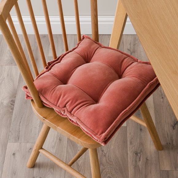 Clara Velvet Rosewood Seat Pad