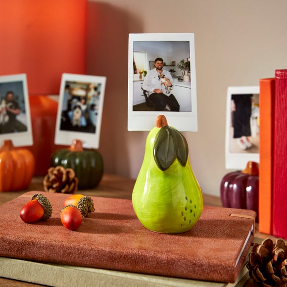 Pear Ceramic Photo Holder