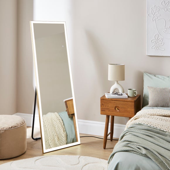 Rectangle Light Up Full Length Free Standing Cheval Mirror