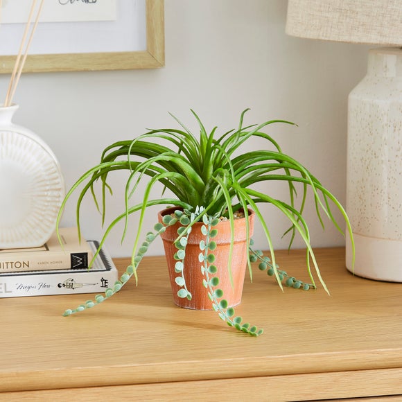Artificial Mixed Plant In Terracotta Pot
