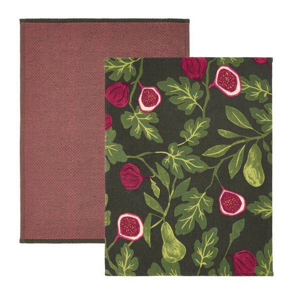 Set of 2 Figs & Pears Tea Towels