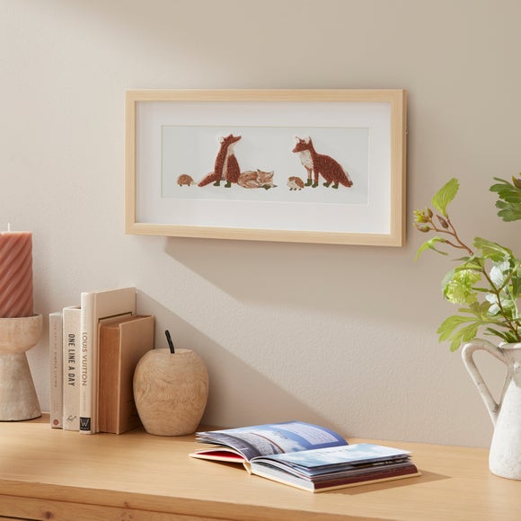 Fluffy Fox Framed Print